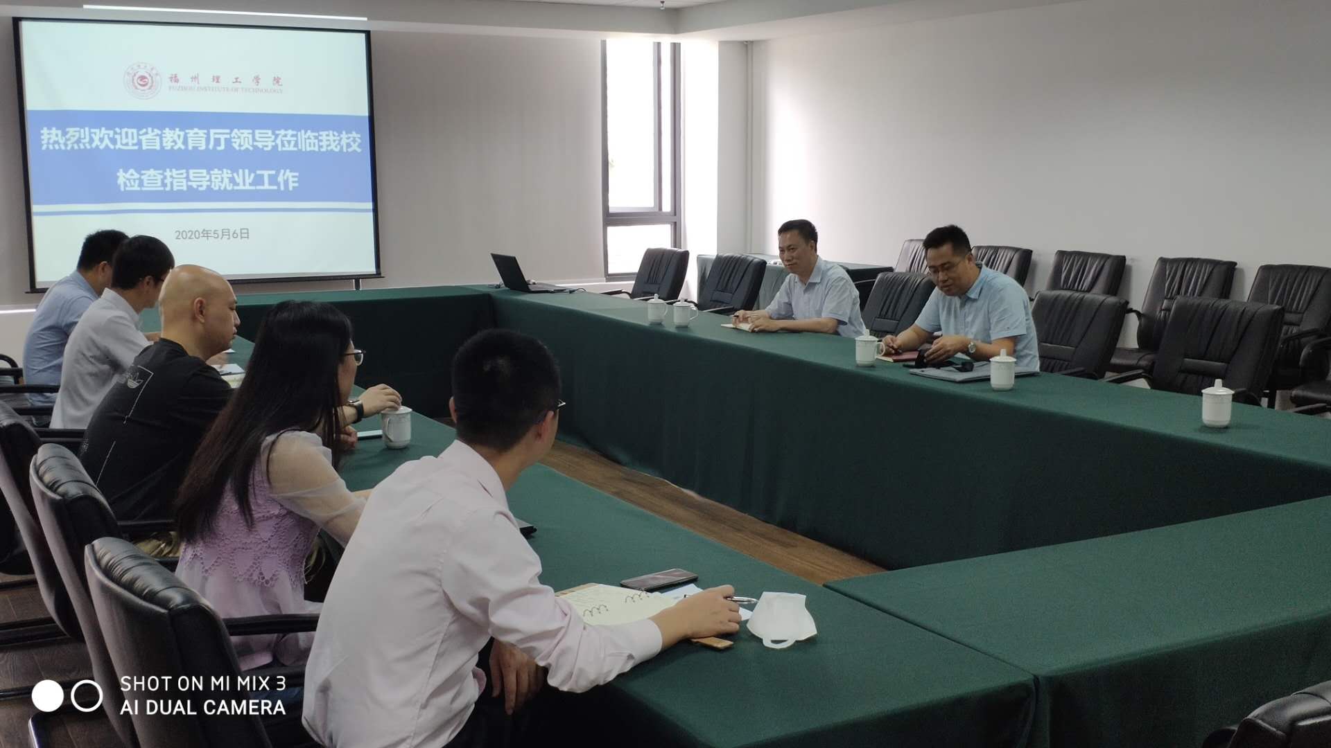 福建省教育厅学生工作处杨振坦处长一行莅临我校调研指导就业工作